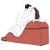 Chaise longue reclinabile Liberator Aria Flip - mobile per il sesso (nero)
