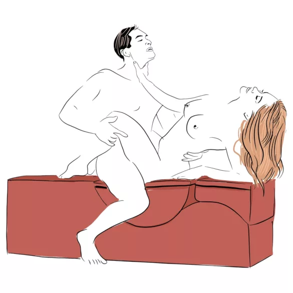 Chaise longue reclinabile Liberator Aria Flip - mobile per il sesso (nero)