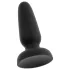 Black Velvets - plug anale in silicone con ventosa (nero) - S