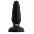 Black Velvets - plug anale in silicone con ventosa (nero) - S