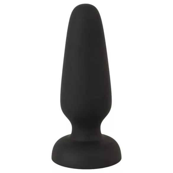 Black Velvets - plug anale in silicone con ventosa (nero) - S