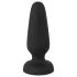 Black Velvets - plug anale in silicone con ventosa (nero) - S