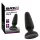 Black Velvets - plug anale in silicone con ventosa (nero) - M