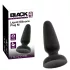 Black Velvets - plug anale in silicone con ventosa (nero) - M