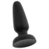 Black Velvets - plug anale in silicone con ventosa (nero) - M