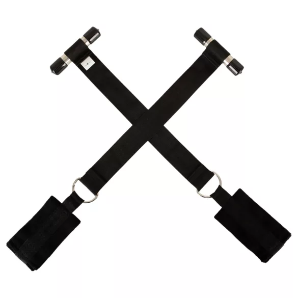 Bad Kitty - set di manette da polso da appendere alla porta (nero)