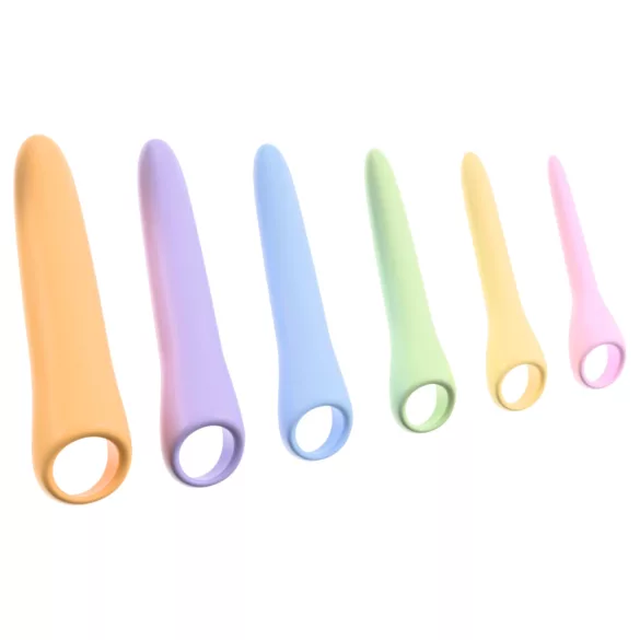 You2Toys Six in a Row 2.0 - Set di 6 dildo e dilatatori in silicone (colorati)