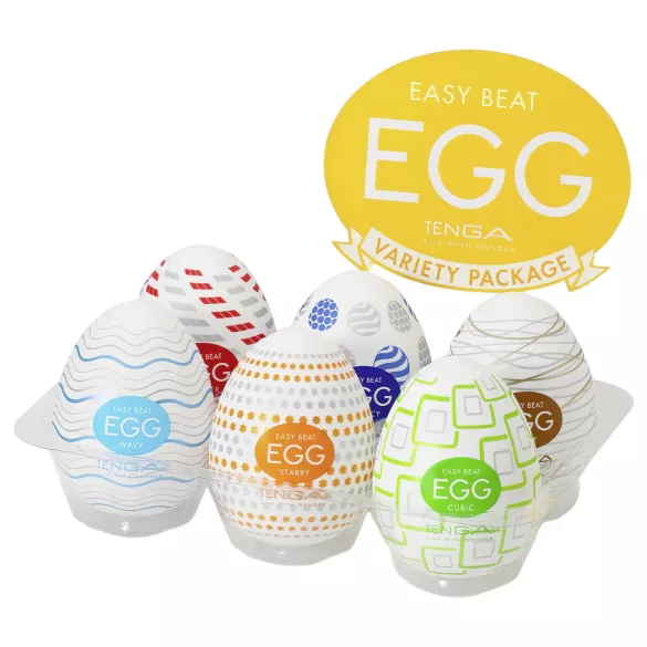 TENGA Variety - masturbatore uomo a forma di uovo - set 6 pezzi