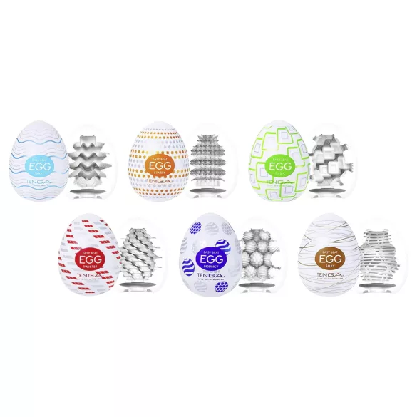 TENGA Variety - masturbatore uomo a forma di uovo - set 6 pezzi