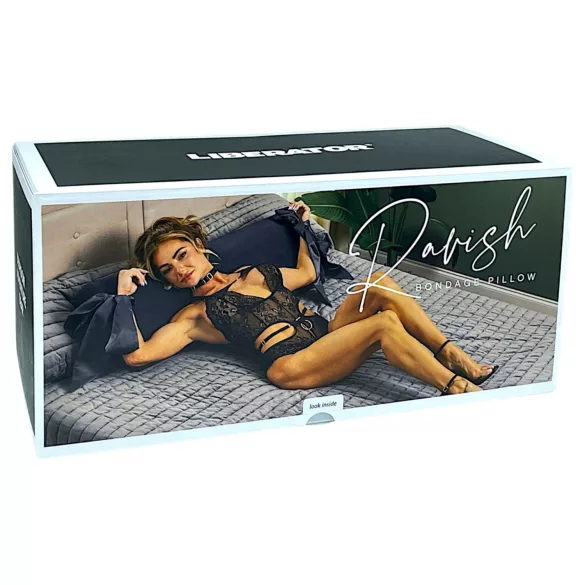 Liberator Ravish - cuscino erotico con legacci in raso (nero)