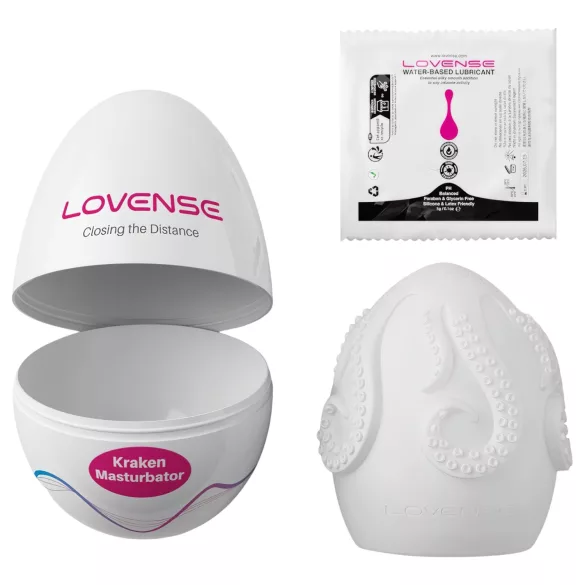LOVENSE Kraken - ovetto masturbatore - 1 pz (bianco)
