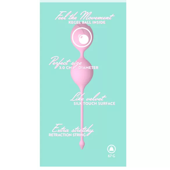 Cuties - palline geisha in silicone a doppia sfera (rosa)