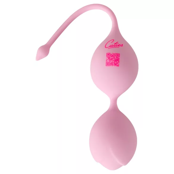 Cuties - palline geisha in silicone a doppia sfera (rosa)