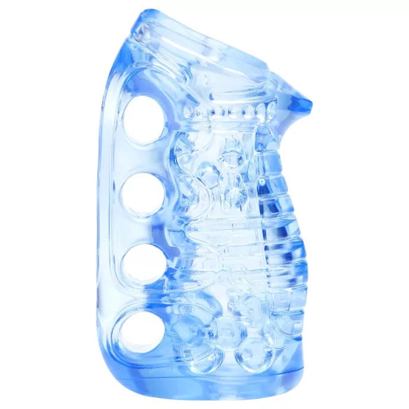 Fleshlight Fleshskins Grip Blue Ice - masturbatore aperto su due lati (blu)