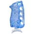 Fleshlight Fleshskins Grip Blue Ice - masturbatore aperto su due lati (blu)