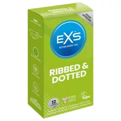 EXS - preservativi stimolanti puntinati e rigati - 12 pezzi