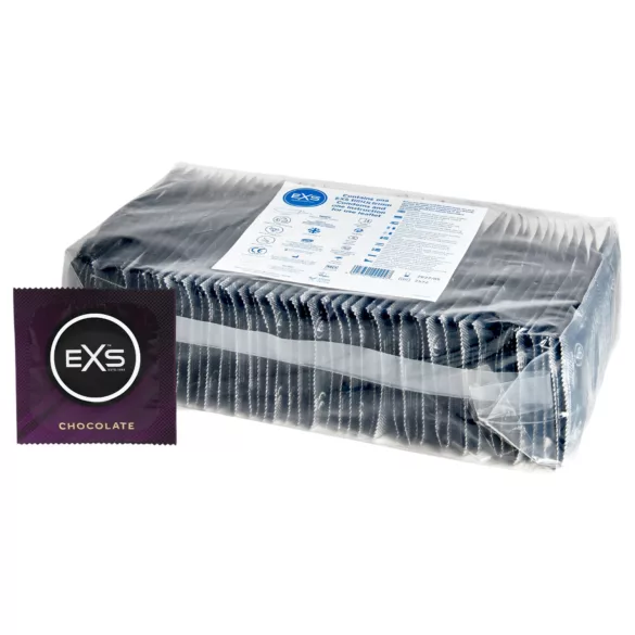EXS Hot Chocolate - preservativi gusto cioccolato neri - confezione 100 pezzi