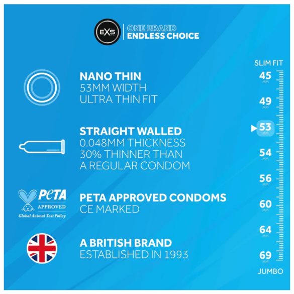 EXS - preservativo ultra sottile - confezione da 3 pezzi