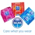 Skins - preservativi assortiti - puntinati, naturali, extra sottili (4 pz)