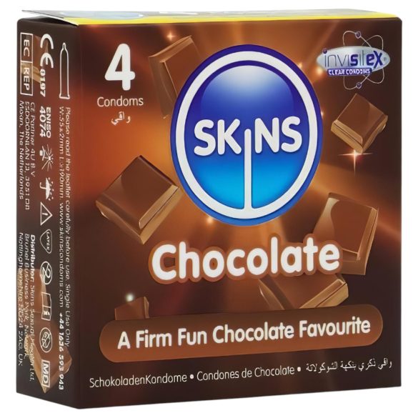 Skins - preservativi al cioccolato - 4 pezzi