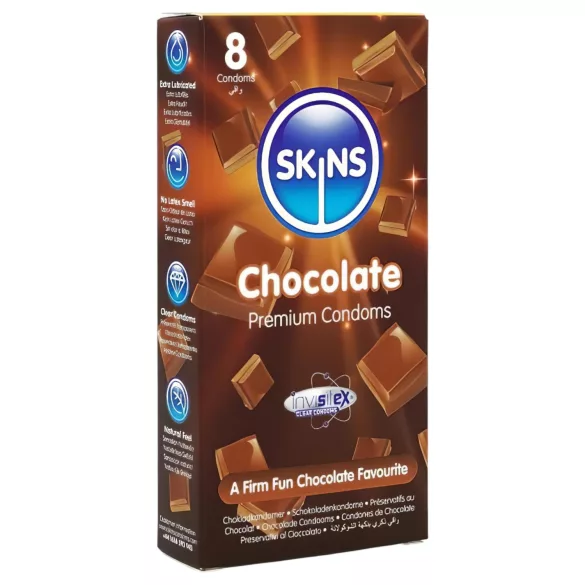 Skins - preservativi al cioccolato - 8 pezzi