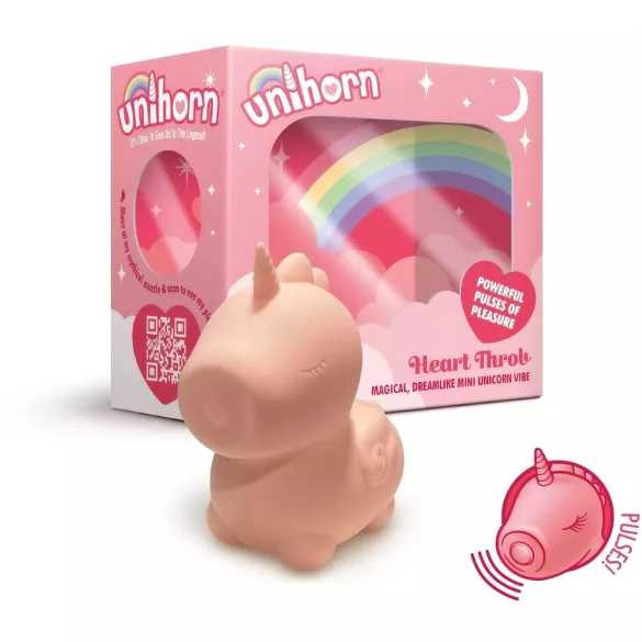 Unihorn Heart Throb - stimolatore clitorideo ricaricabile a unicorno