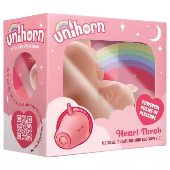 Unihorn Heart Throb - stimolatore clitorideo ricaricabile a unicorno