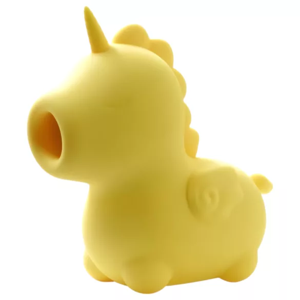 Unihorn Bean Blossom - stimolatore clitorideo ricaricabile unicorno - giallo