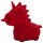 Unihorn Blaze Diablo - Stimolatore a Forma di Unicorno Ricaricabile (Rosso)
