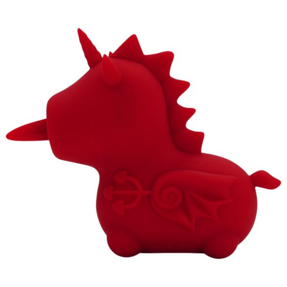 Unihorn Blaze Diablo - vibratore clitoride ricaricabile unicorno - rosso