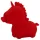 Unihorn Cupid's Beau - stimolatore clitorideo ricaricabile a unicorno - rosso