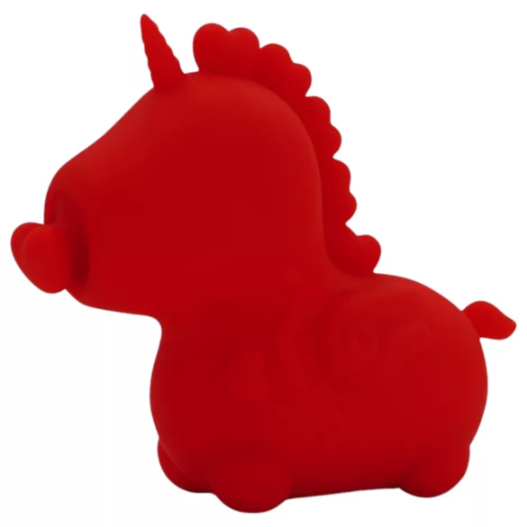 Unihorn Cupid's Beau - stimolatore clitorideo ricaricabile a unicorno - rosso