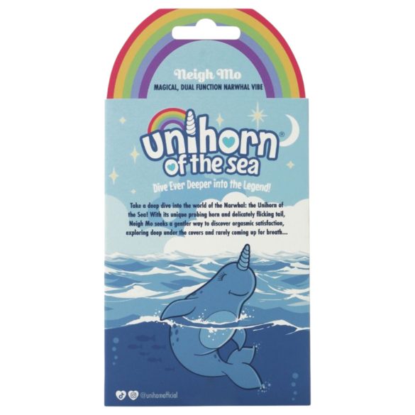 Unihorn Of The Sea - stimolatore clitoride ricaricabile - silicone blu