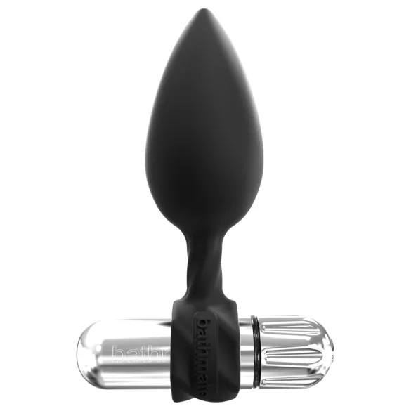 Bathmate Anal Training Plugs Vibe - set di plug anali vibranti (nero)