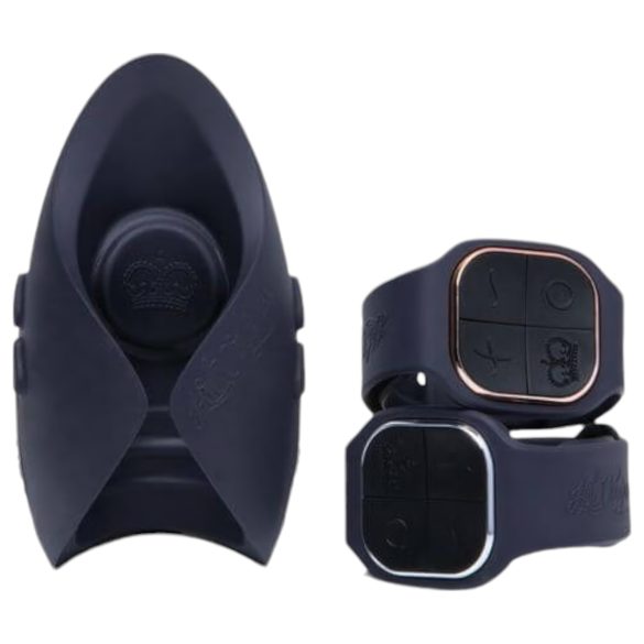 Pulse Duo Lux - Vibratore di coppia ricaricabile con telecomando (grigio)