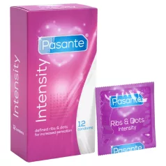   Pasante - preservativi stimolanti con rilievi e punti - 12 pezzi