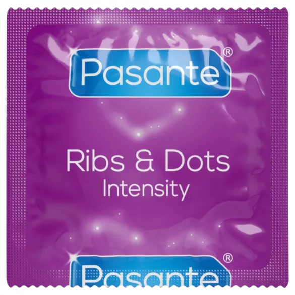 Pasante - preservativi stimolanti con rilievi e punti - 12 pezzi
