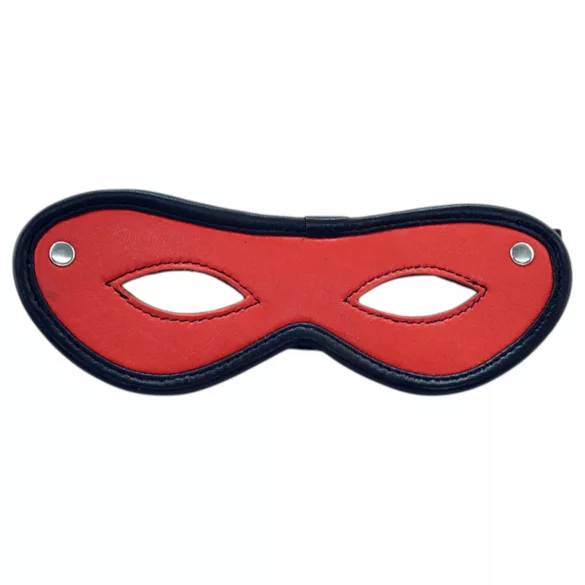 Rouge - maschera occhi aperti - vera pelle - rosso