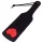 Rouge - frustino cuore - vera pelle nera