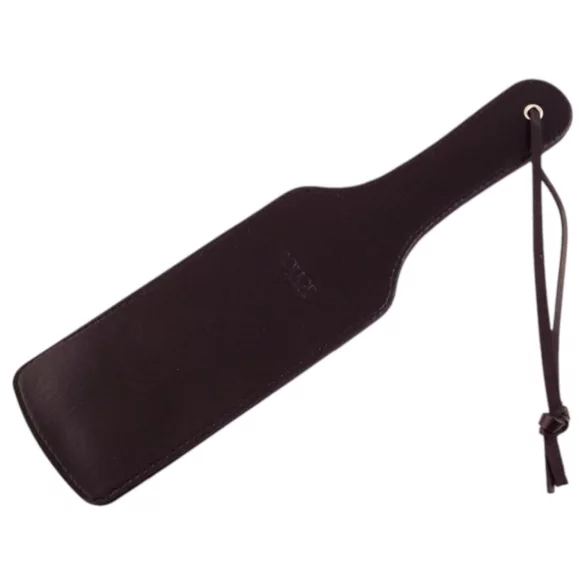 Rouge - frustino cuore - vera pelle nera