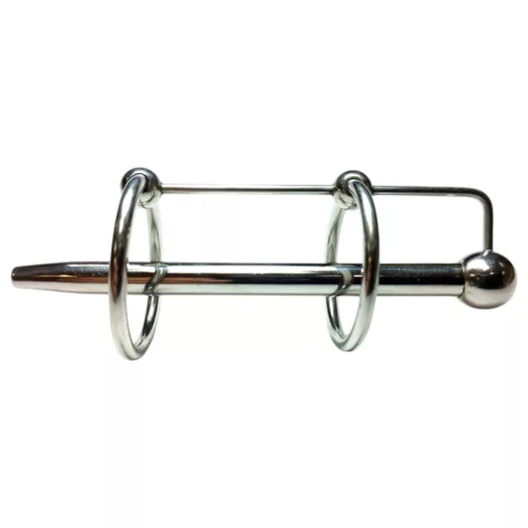 Rouge - dilatatore uretrale doppio anello acciaio inox argento
