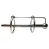 Rouge - dilatatore uretrale doppio anello acciaio inox argento