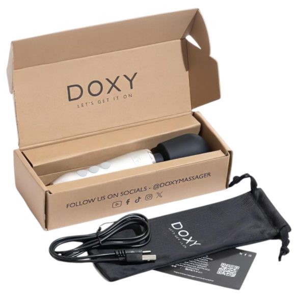 Doxy Go - vibratore massaggiante ricaricabile - argento