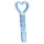 Clarity - dildo in vetro con manico a cuore - trasparente