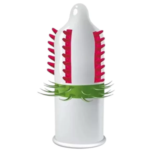 Egzo Dulche Bombero - preservativo stimolante con spuntoni - 1 pezzo