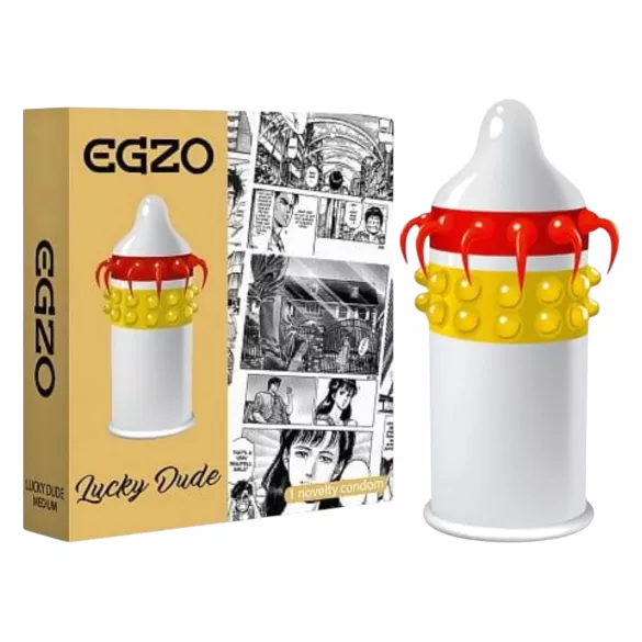 Egzo Lucky Dude - preservativo puntinato con tentacoli - 1 pezzo