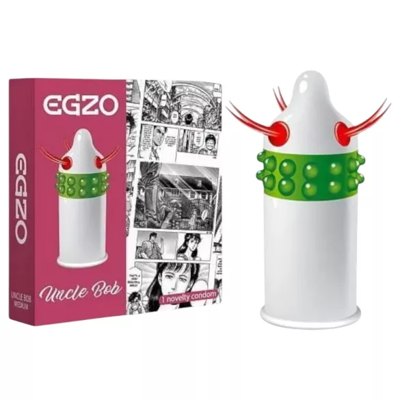 Egzo Uncle Bob - preservativo stimolante con punte e tentacoli - 1 pezzo