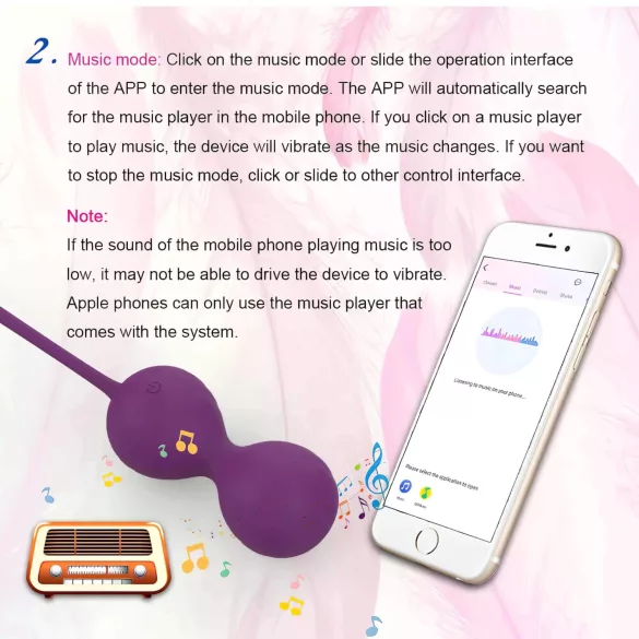 Lonely Winni - vibratore a uovo indossabile controllato tramite app (rosa)