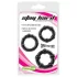 Lonely Stay Hard - set anelli fallici - nero - 3 pezzi