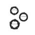 Lonely Stay Hard - set anelli fallici - nero - 3 pezzi